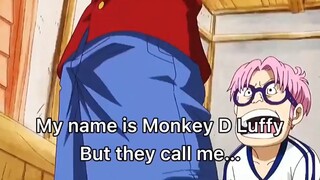 MY NAME IS LUFFY BUT THEY CALL ME...