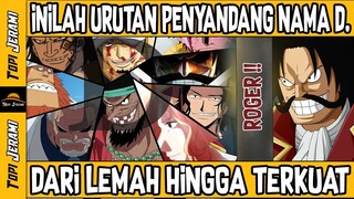 INILAH URUTAN PENYANDANG NAMA D ONE PIECE DARI YANG Terlemah Sampai Terkuat | Anime Zoan