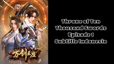 New | Throne of Ten Thousand Swords Episode 1 Subtitle Indonesia