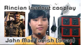 Rincian harga loadout cosplay John MacTavish (Soap)