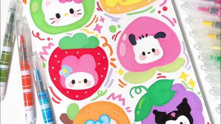 Super Simple Summer Fruit Bookmark