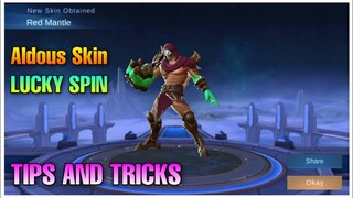 How to get Aldous Red Mantle Skin in Lucky Spin Tips And Tricks | Lucky Spin Aldous Skin