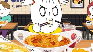 【吃播动画】开学新学期吃玛格披萨、披萨、玉米披萨、樱桃蛋糕