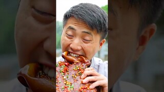 mukbangs | pork head | spicy challenge | tiktok | funny videos | songsong & ermao