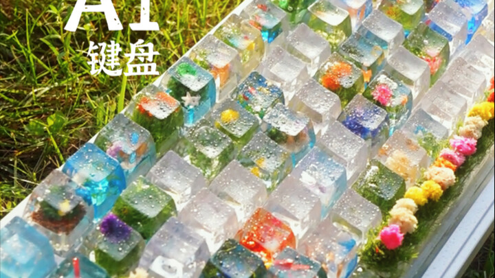 This isn’t AI! It’s a purely hand-drawn, human-imitated AI-style keyboard.