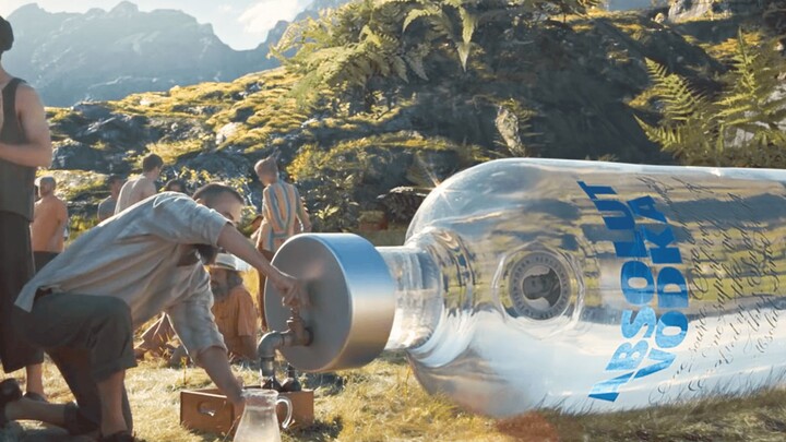 In the future, humans will shrink 2,000 times: a wine bottle instantly turns into a luxury cruise sh