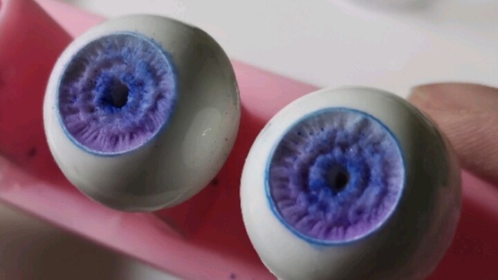 Mắt BJD – Cách làm vòng màu cực kỳ đơn giản và phương pháp khắc vân mắt～