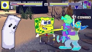 AN Mugen Request #1773: Spongebob Spongebubble & Sandbag VS Monday, Clowny the Clown, Viacom, Atari