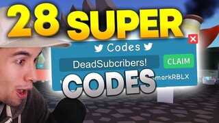 28 SUPER CODES IN Roblox  UNBOXING SIMULATOR