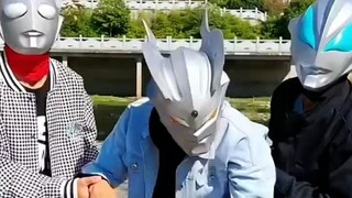 Ultraman Zero is injured, but he is still dancing with you.