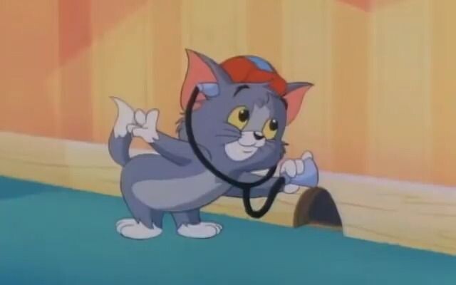 Tom and Jerry, but baby version