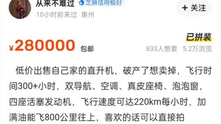 闲鱼卖直升机