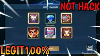 HOW TO GET FREE DIAMONDS + SKIN • NOT HACK • LEGIT100% | MOBILE LEGENDS