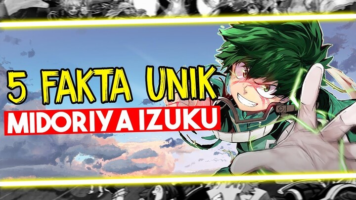 5 Fakta Unik Midoriya Izuku | My Hero Academia