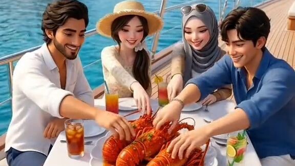 Makan Lobster di sailing🤭 enak bangetttt🤤🤤