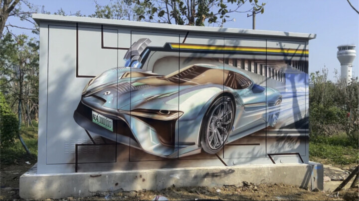 What do you all think of this car drawing? The security guard’s been watching it here for days and s