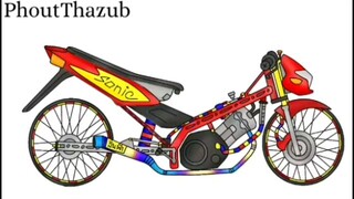 สอนวาดรูปโซนิคแต่งแบบไม่ดราฟ #PhoutThazub1