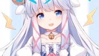 [Baa Li] Baa Baa, oh Kawaii Kuodo, tergila-gila bisa melakukan kontak dekat dengan anak serigala.