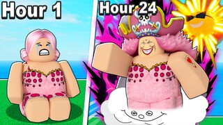 I SPENT 24 HOURS AS BIG MOM AND BECAME EMPEROR! Roblox Blox Fruits