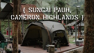 15℃. Kem Site Sg Pauh. ASMR, Group Camping. Camp in the forest. Malaysia Camping | Camping Vlog