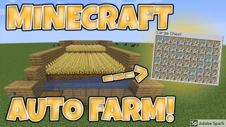 Minecraft 1.17 EASY Auto Wheat Farm Tutorial! [Works with carrots, potato, beetroot] [REMAKE]