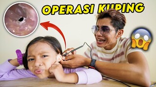 OPERASI KUPING ALUNA‼️😭 KITA MENEMUKAN BENDA ANEH DI DALAM KUPINGNYA‼️😭