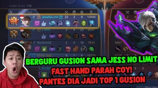 BERGURU GUSION SAMA JESS NO LIMIT SANG RAJA GUSION! FAST HAND PARAH COY - Mobile Legends