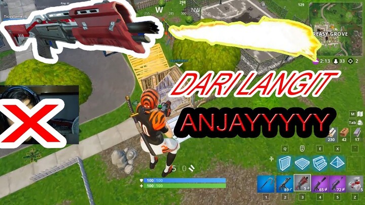 tembakan dari langit (fortnite indonesia)