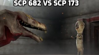 SCP-682 VS SCP-173【SFM】