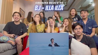 COUSINS REACT TO B.I 비아이 - '해변 (illa illa)' M/V