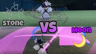 Moon Breathing Vs Stone Breathing (Demon Slayer Burning Ashes)