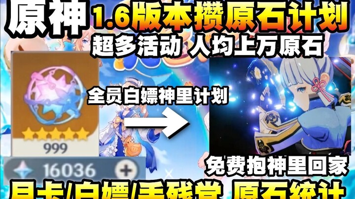 [Genshin Impact] Version 1.6 Mora-Grinding Plan! Can Everyone Get Shenhe for Free? Max Out the Event