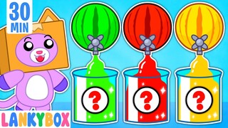 Which Watermelon is Best? - Learning Colors with Fruit Juice | LankyBox Channel Kids Cartoon