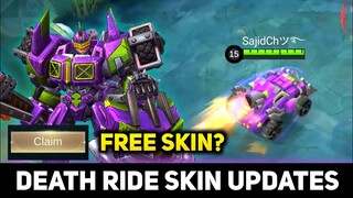 JOHNSON DEATH RIDE SKIN UPDATE & LEAKS || ANOTHER FREE SKIN? || MOBILE LEGENDS