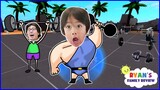 ROBLOX Weight Lifting Simulator 2! Let's Play with Ryan's Family Review!