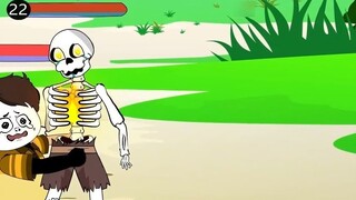 "I'm a Wild Monster in Another World 75" Pay attention, a human and a skeleton are actually