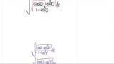 integral ((cos(x)-cos^2(x))/(1-cos^3(x)))