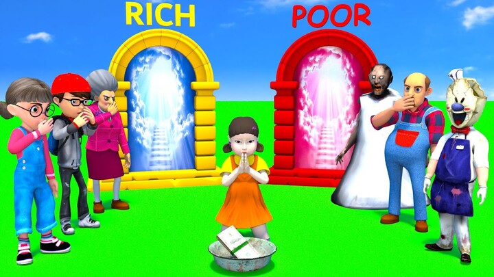 Scary Teacher 3D vs Squid Game Rich & Poor 5 Times Challenge Does Miss T VS Nick Deserve To Win?