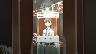 EDIT''* ( LAWINE ) SERAGAM SMA,JJ ANIME🎟️ #anime #wibuedit #animeedit #animegif