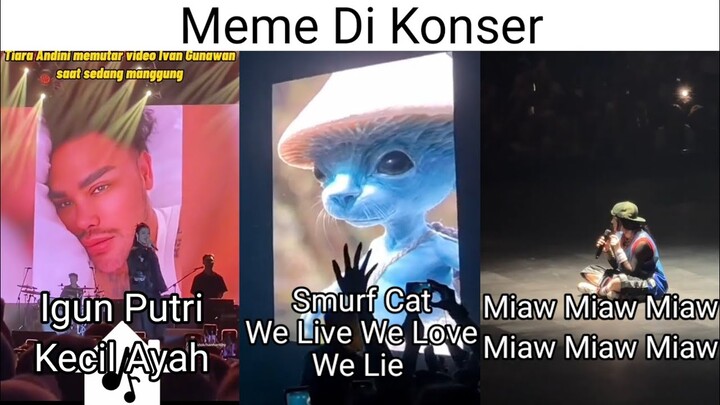 Meme Di Konser, Billie Eilish Performs Cat Version live | Miaw Miaw Sad Cat Song