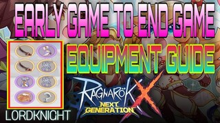 [ROX] LORDKNIGHT CRITICAL ATKSPEED BUILD GUIDE FROM EARLY GAME TO END GAME