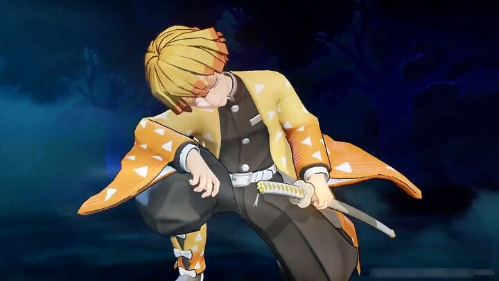 When Li Bai COS Demon Slayer Zenitsu, the second skill + big move restores the breath of thunder