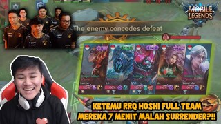 KETEMU RRQ MPL FULL TEAM 7 MENIT MEREKA SURRENDER ?! LEMON PUN GA BERKUTIK - Mobile Legends