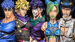 jojo近期重涂汇总——带荒木线的JOJO手办