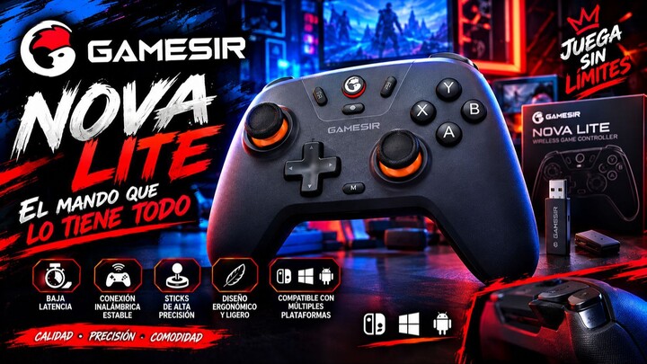 🎮 GameSir Nova Lite: ¡El mando gamer que lo tiene todo! 🔥