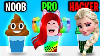 เครื่องทำชานมไข่มุกอัตโนมัติ | NOOB vs PRO vs HACKER In Bubble Tea | CKKID