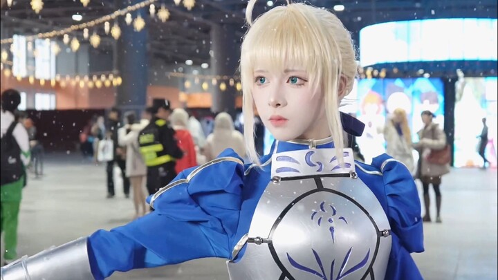 Konvensi Anime Guangzhou FGO FES 2024, cosplay cat can Saber