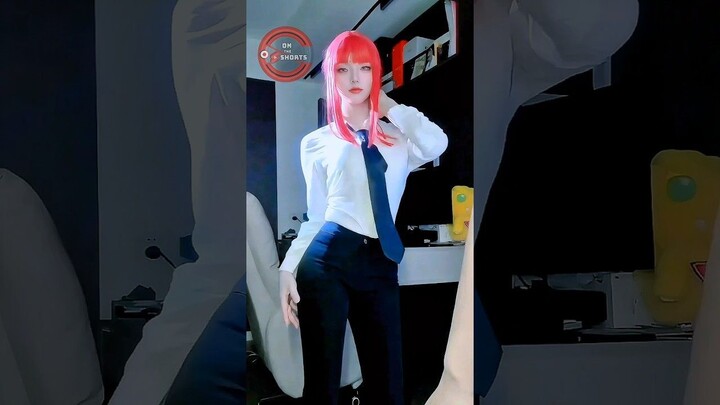Makima Cute Dance ⛓️ Chainsaw Man Cosplay #shorts