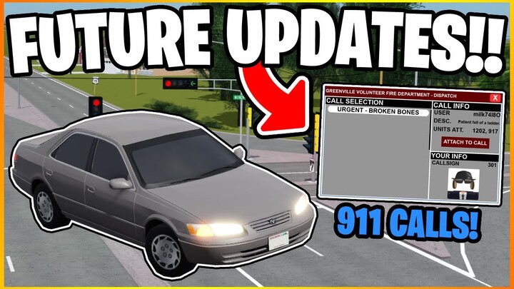 911 CALLS, NEW CARS COMING TO GREENVILLE!! - Roblox Greenville