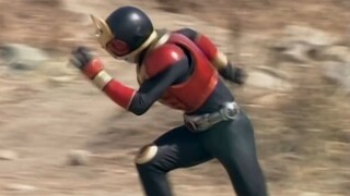 Kuuga wearing the sneakers
